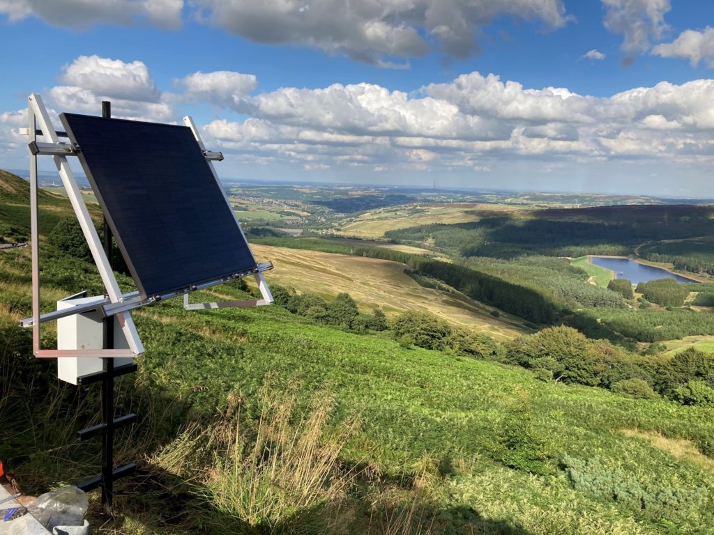 In-Place-Inclinometer and ground pressure monitoring gateway at Holme Moss