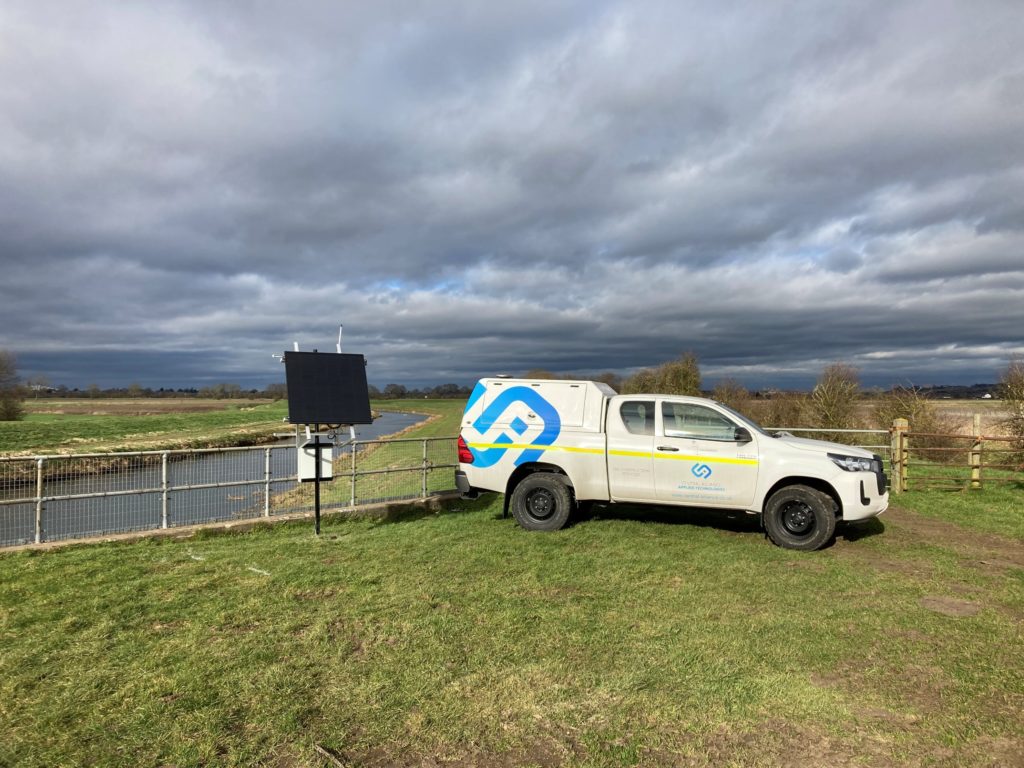 Image of WorldSensing 4G telemetry and LoRaWAN radio installed by Sight Automation on a complex ground investigation in Lincolnshire.